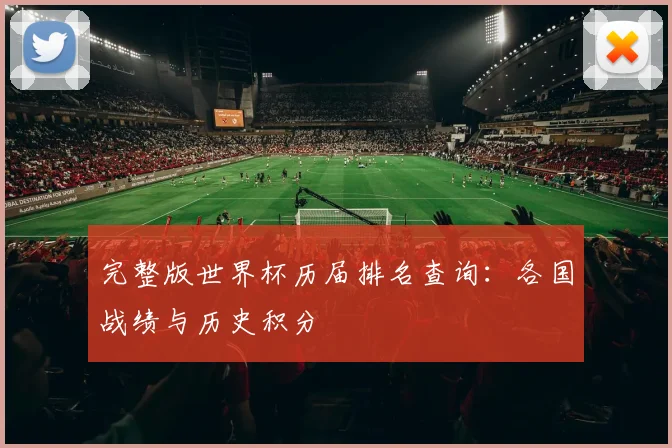 完整版世界杯历届排名查询:各国战绩与历史积分